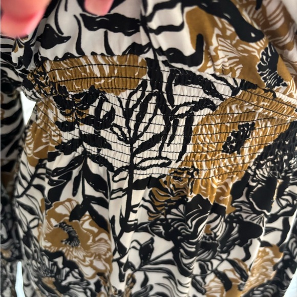 NWOT 🐆 Lilly Pulitzer Talley Onyx Peonies Floral Long Sleeve Dress Sz M - Picture 6 of 9